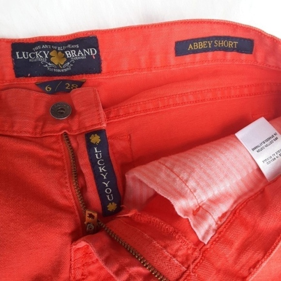 LUCKY BRAND ABBEY Raw Hem Shorts sz 6/28 - Picture 3 of 6